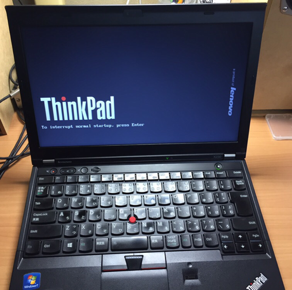【ジャンク品】ノートpc thinkpad　　　X230i SSD増設